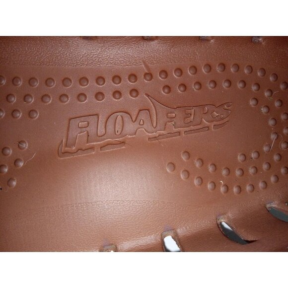 Floaters Mens Brown Casual Rubber Loafer Shoes Slip On Waterproof Low Top Sz 12 - Picture 8 of 10